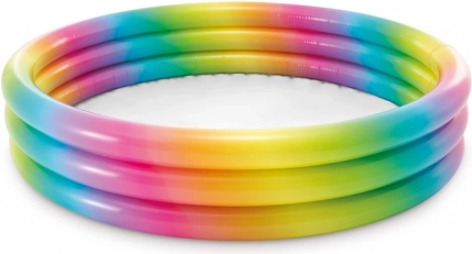 Piscine gonflable pour enfants à pois colorés INTEX 147 × 33 cm