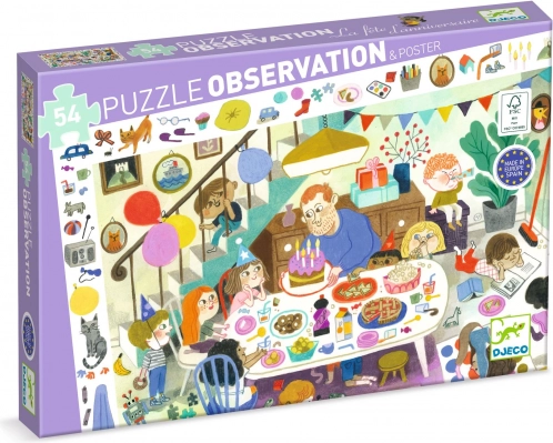 Puzzle d’observation Fête d’anniversaire - 53 pièces