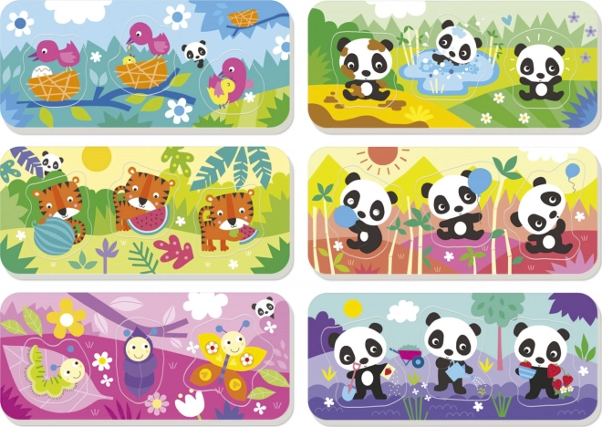 EDUCA Bébé encastrement Panda Bimba et amis 6x3 pièces