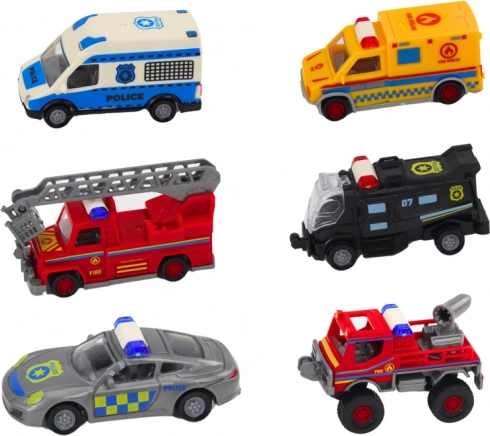 Six véhicules de secours