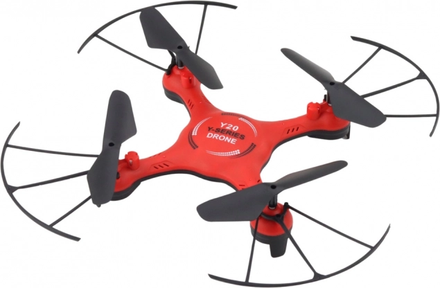 Drone avec effets LED rouge