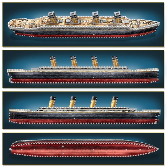 Puzzle 3D Titanic de Wrebbit, 440 pièces