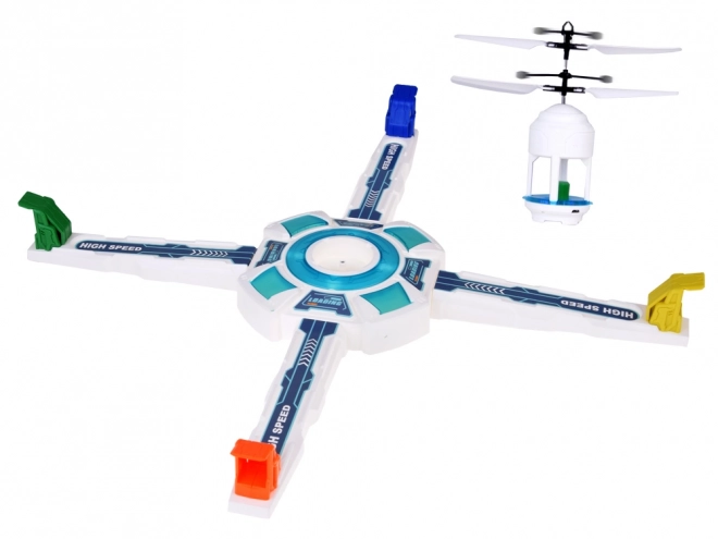 Jeu de compétences avec drone volant