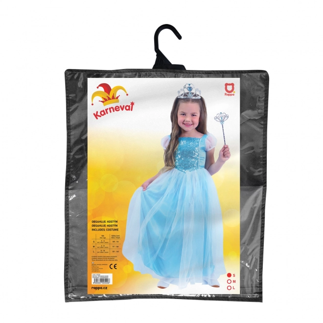 Déguisement de princesse bleue pour enfants (S)