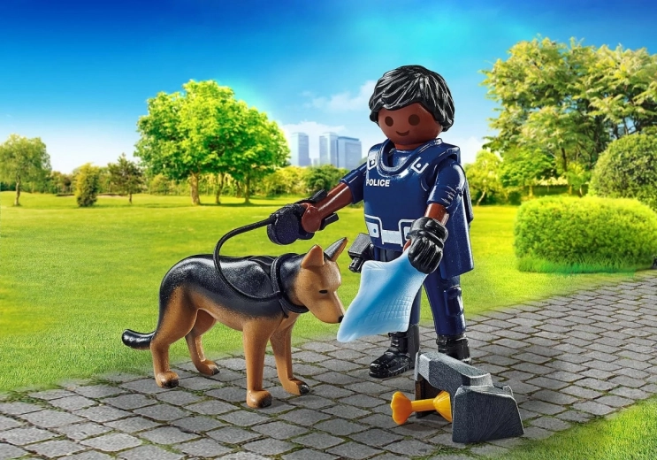 Partenaire fidèle – chien de service sur la piste