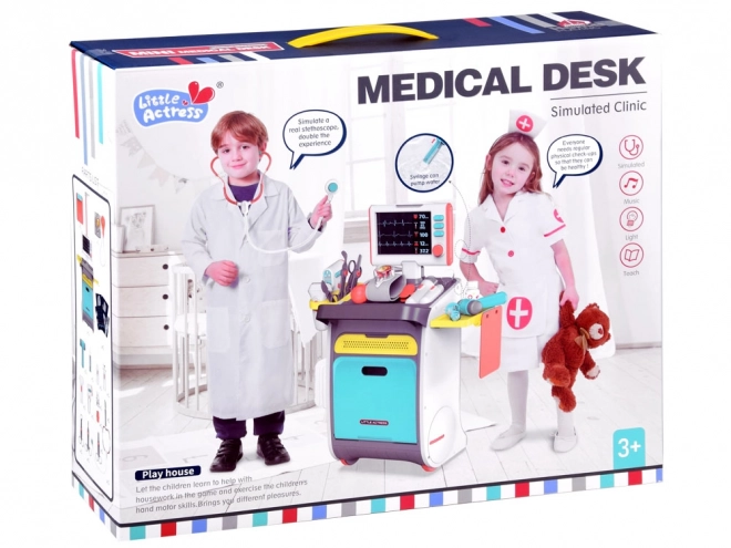 Trousse de soins médicales, chariot de médecin ZA4197
