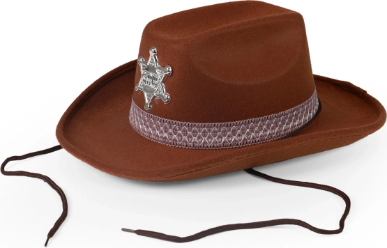 Chapeau de cow-boy pour enfant avec étoile de shérif