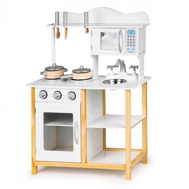 Cuisine en bois pour enfants avec accessoires Ecotoys