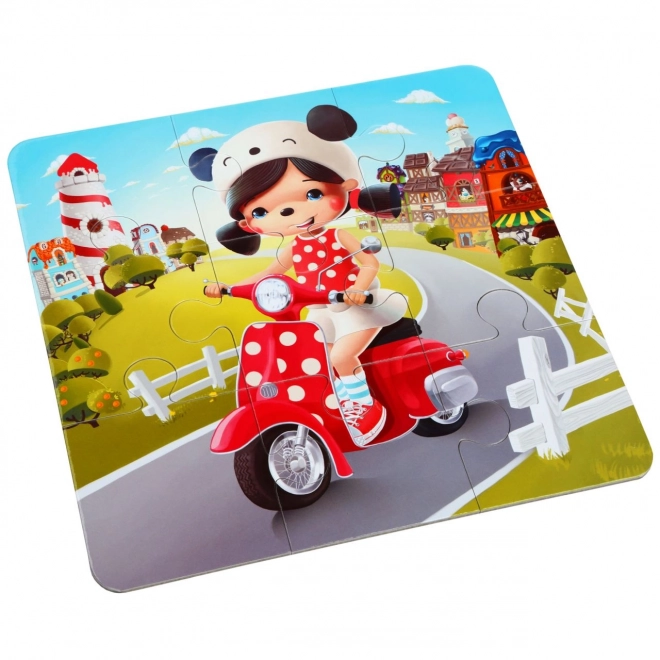 Puzzlika Histoires Heureuses 3 en 1 puzzles pour enfants