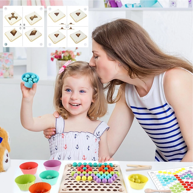 Boules colorées mosaïque Montessori Woopie