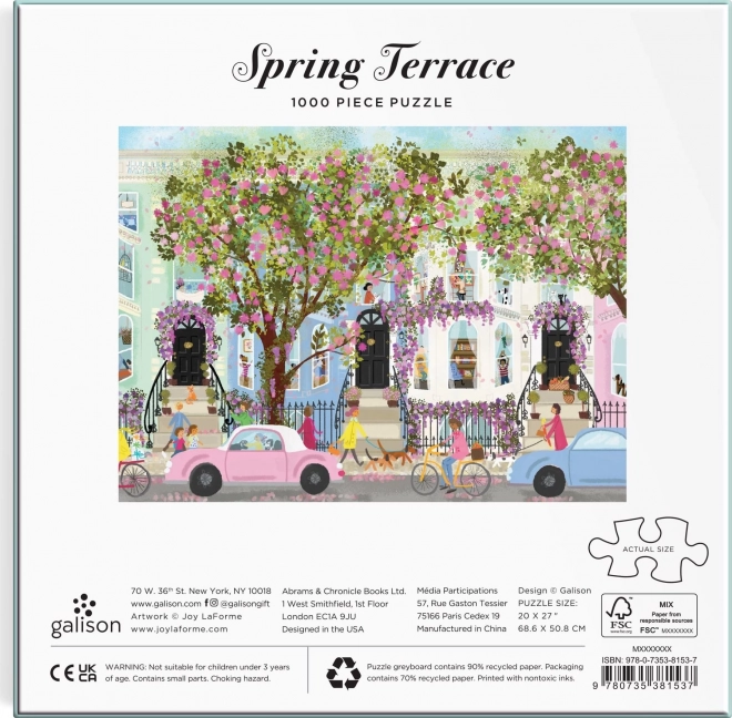 Puzzle Terrasse Printanière 1000 pièces Galison
