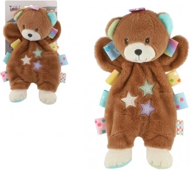 Ourson en peluche doudou avec hochet