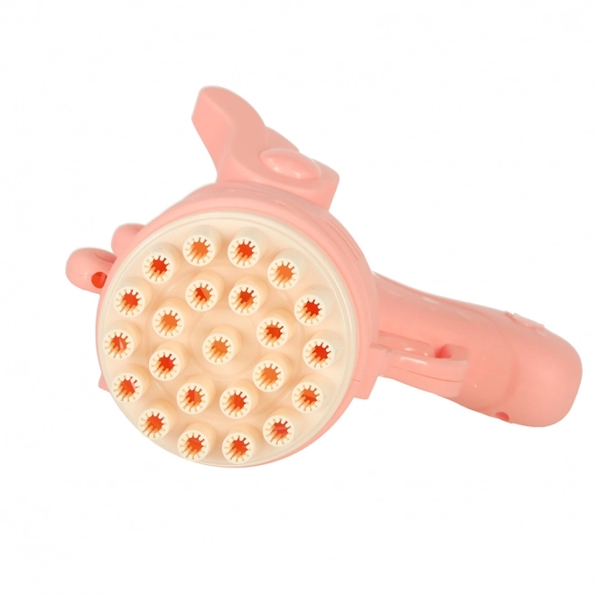 Pistolet à bulles rose avec ailes