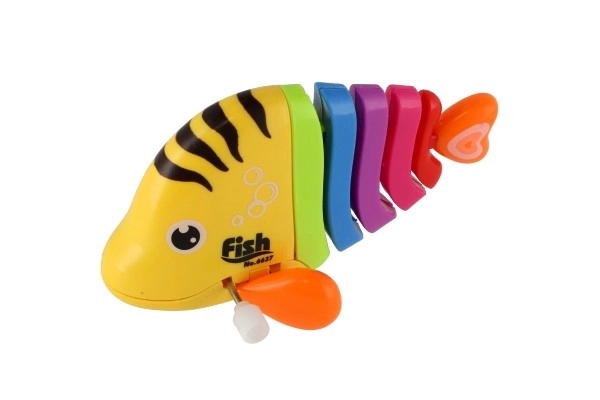 Poisson/Rybka à clé en plastique 11cm mix couleurs 14pcs en boîte