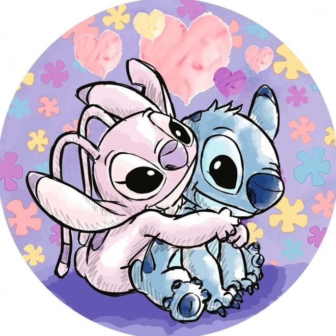 Puzzle rond Stitch 500 pièces