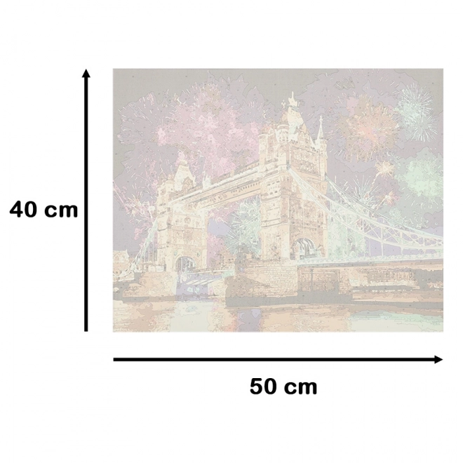 Peinture par numéros Pont 50x40 cm