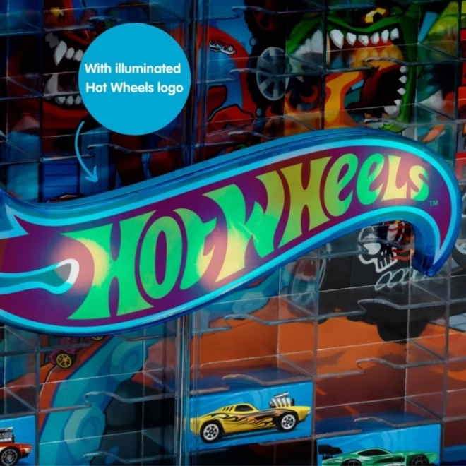 Vitrine de collection Hot Wheels avec éclairage
