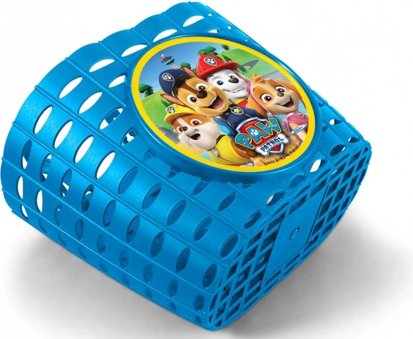 Panier réglable bleu pour vélo et trottinette avec motif Pat'Patrouille
