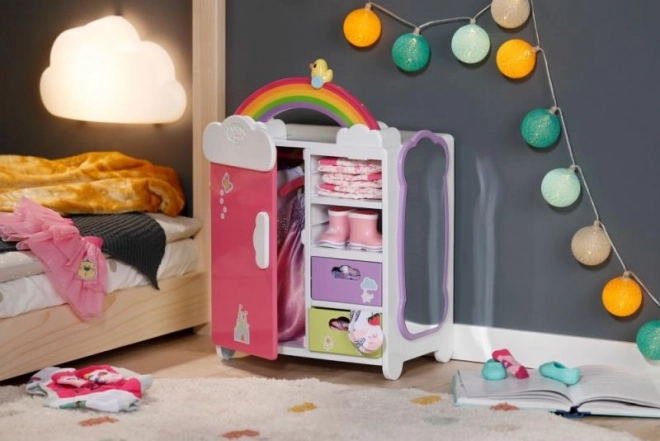 Armoire arc-en-ciel pour poupées BABY born