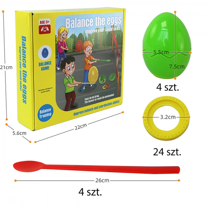 Jeu de compétence Woopie œufs d'équilibre