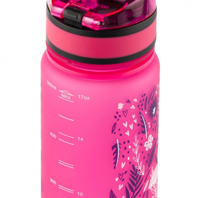 Bouteille de boisson BAAGL Tritan Flamant rose