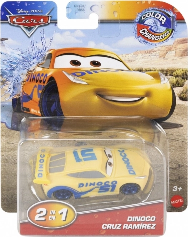 Voitures roulantes changeant de couleur, inspirées Dinoco du film Cars de Disney·Pixar