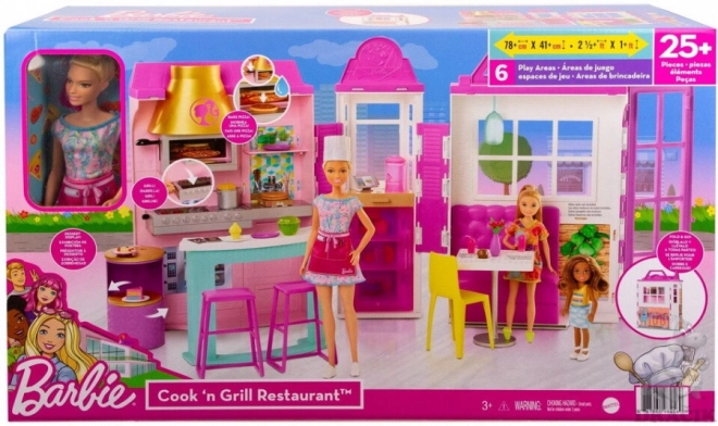 Ensemble Restaurant Barbie avec accessoires