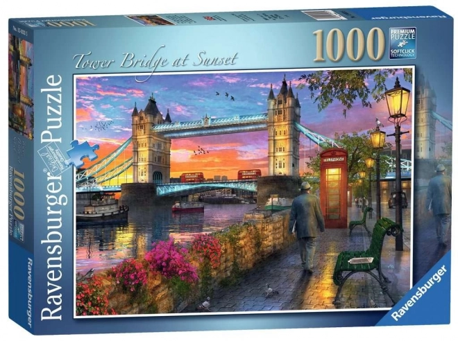 Puzzle 1000 pièces Coucher de soleil sur Tower Bridge