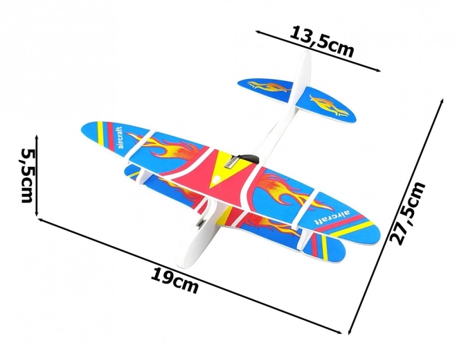 Avion volant en polystyrène avec moteur USB