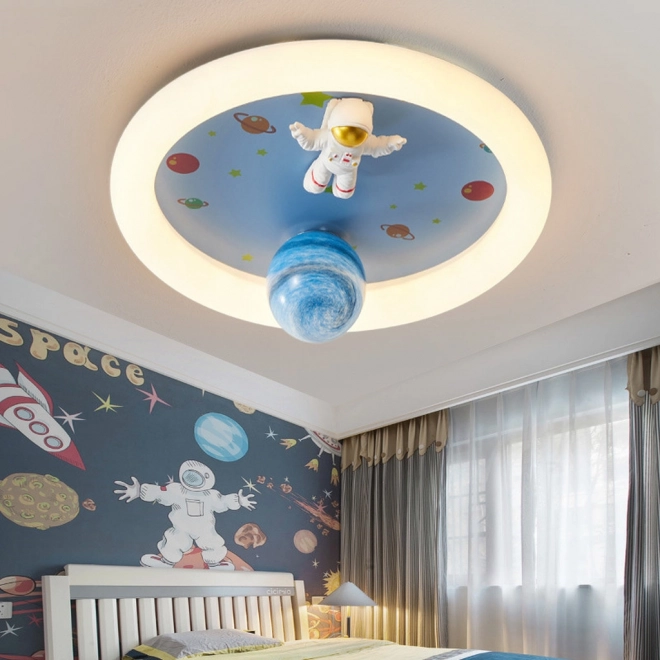 Plafonnier LED dimmable pour chambre d'enfant avec astronaute