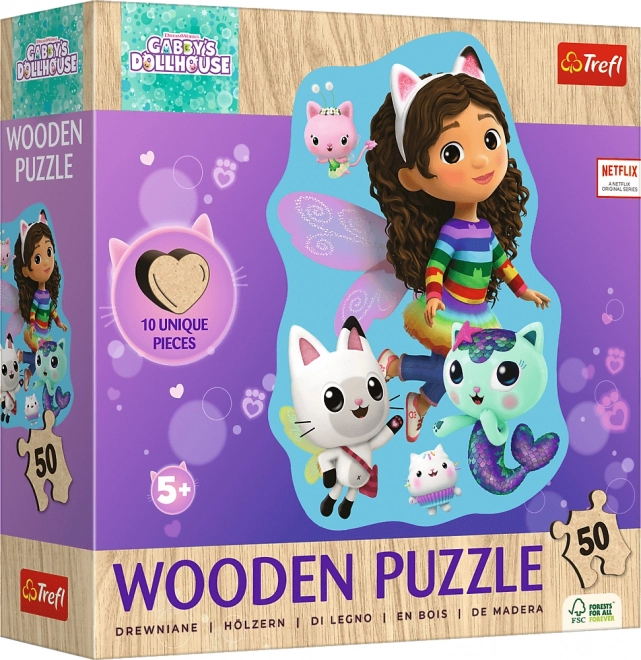 Puzzle en bois Gabynin Maison Magique 50 Pièces