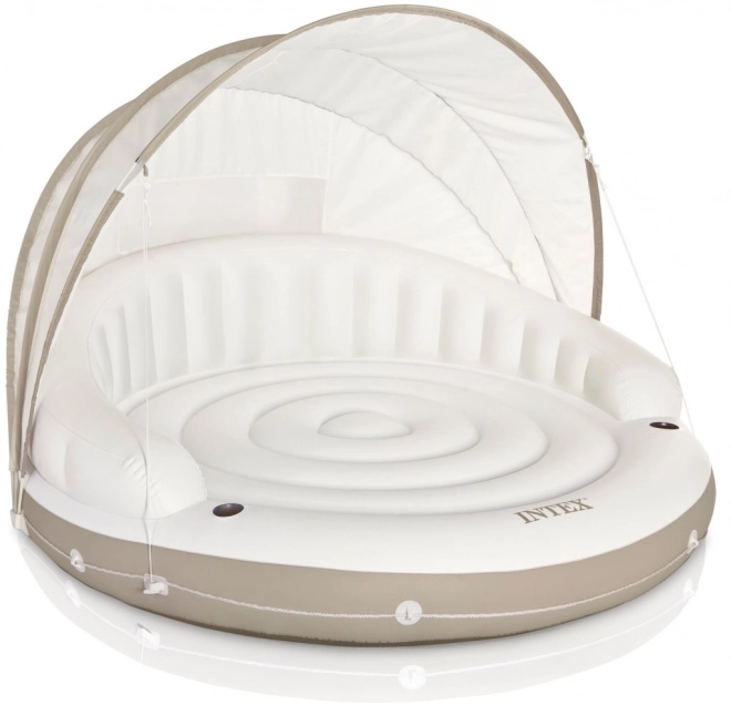Chaise longue gonflable avec filet