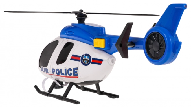 Ensemble hélicoptère + voiture de police