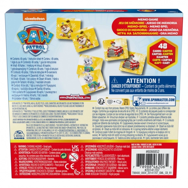 Paw Patrol Mémo