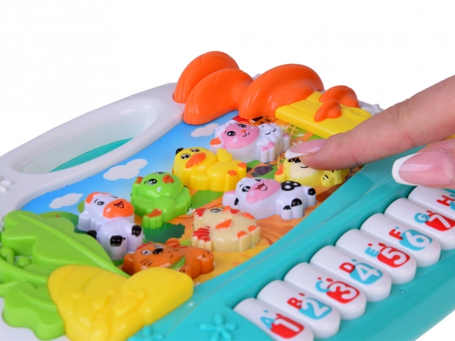 Orgues à clavier interactif éducatifs avec animaux de la ferme ZA5331