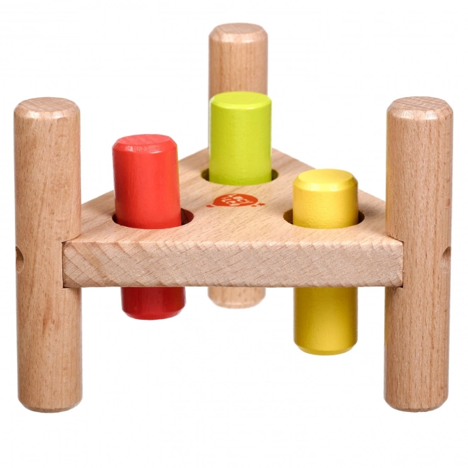 Lucy & Leo Triangle - marteau en bois avec 3 chevilles