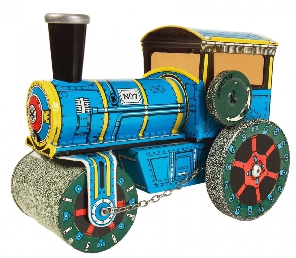 Rouleau compresseur routier en métal