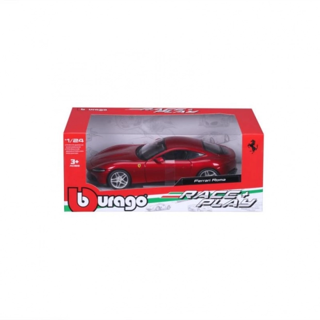 Petite voiture métallique Ferrari Roma en rouge