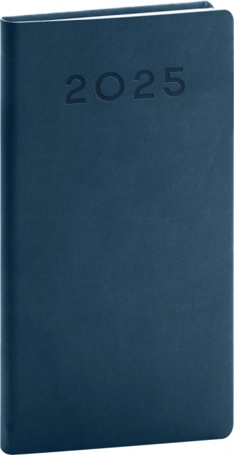 Agenda de poche Aprint Neo 2025, bleu, 9 × 15,5 cm