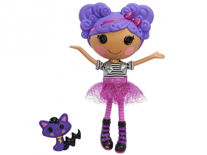 Grande poupée rock Storm E. Sky 33 cm avec chat violet
