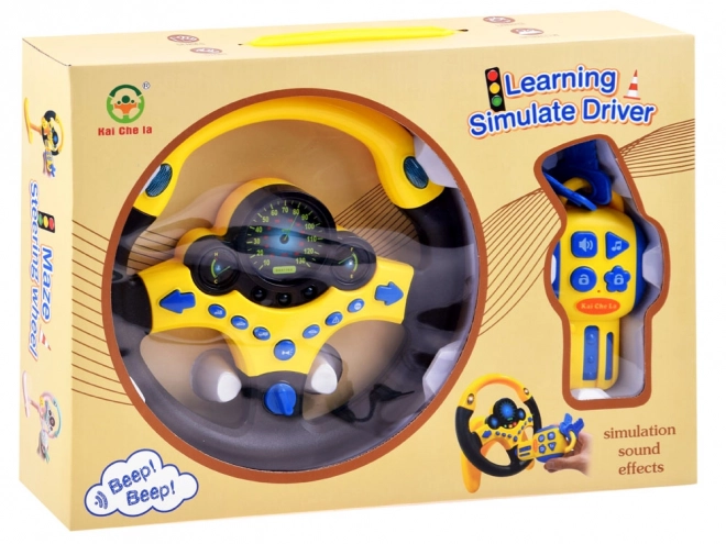 Volant interactif sur support + sons des boutons de télécommande ZA3965