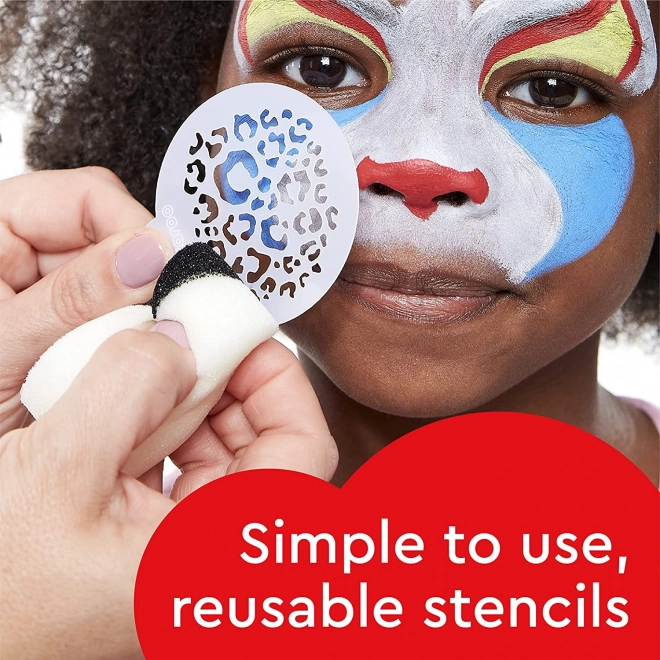 Set de couleurs Snazaroo pour le visage et le corps avec pochoirs Licornes et papillons