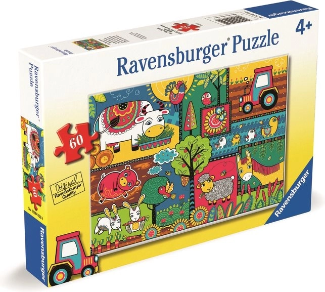 Puzzle Journée à la ferme 60 pièces