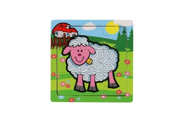 Mini puzzle Mes premiers animaux - 9 pièces