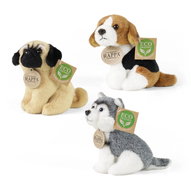 Chien en peluche assis 13 cm ECO-FRIENDLY