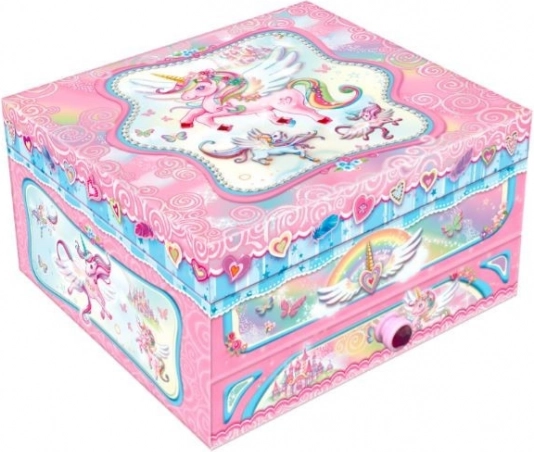 Boîte à musique Pecoware avec tiroir - Licorne