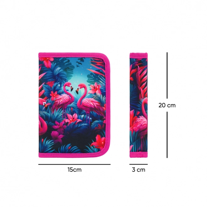 BAAGL Trousse scolaire une seule couche Flamants