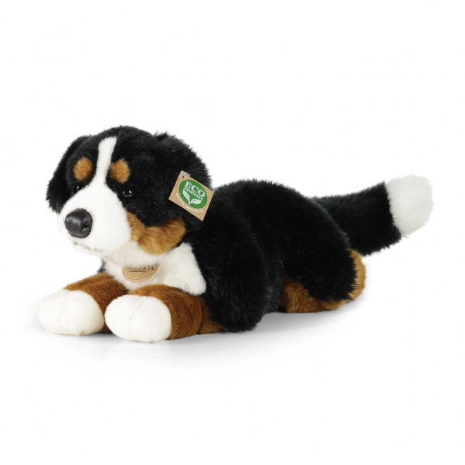 Chien de montagne bernois en peluche allongé 44 cm ÉCOLOGIQUE
