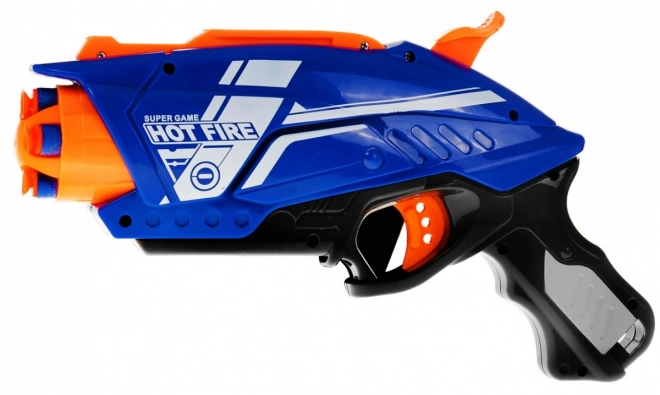 Pistolet manuel pour enfants 6+ Blaze Storm Mécanisme à ressort + 20 balles en mousse longues