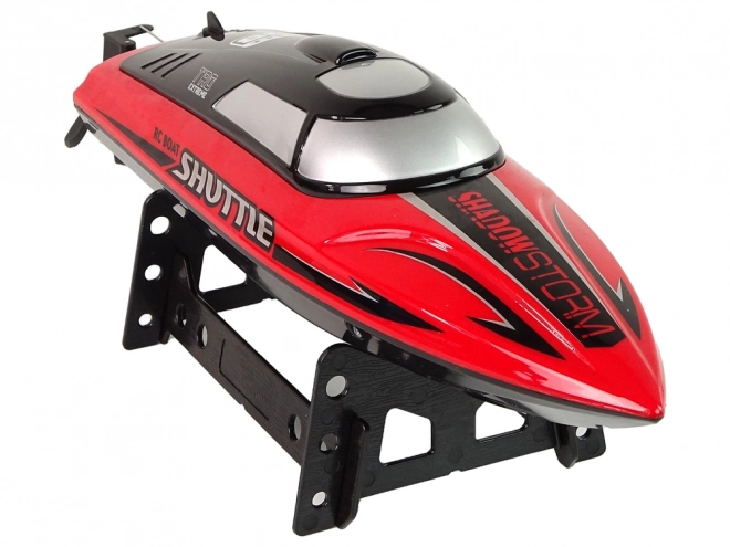 Bateau à Moteur R/C 2.4G Rouge 20-25 km/h